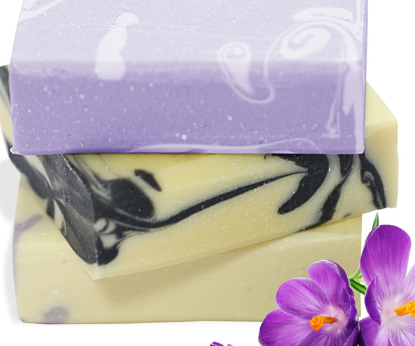 Handmade Bar Soap Gift Set, Organic & All Natural - 3 Full Size Bars (Set 2)