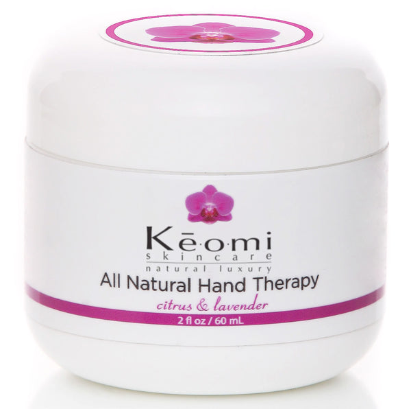 Keomi Naturals All Natural and Organic Hand Cream - Hand Therapy for eczema, dry or damaged hands